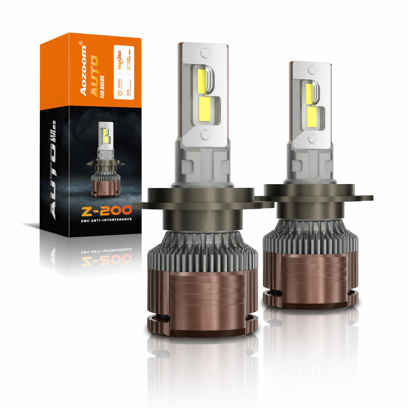 Aozoom Z-200 Series H4 LED Bulbs, Brightness 13000LM 130W