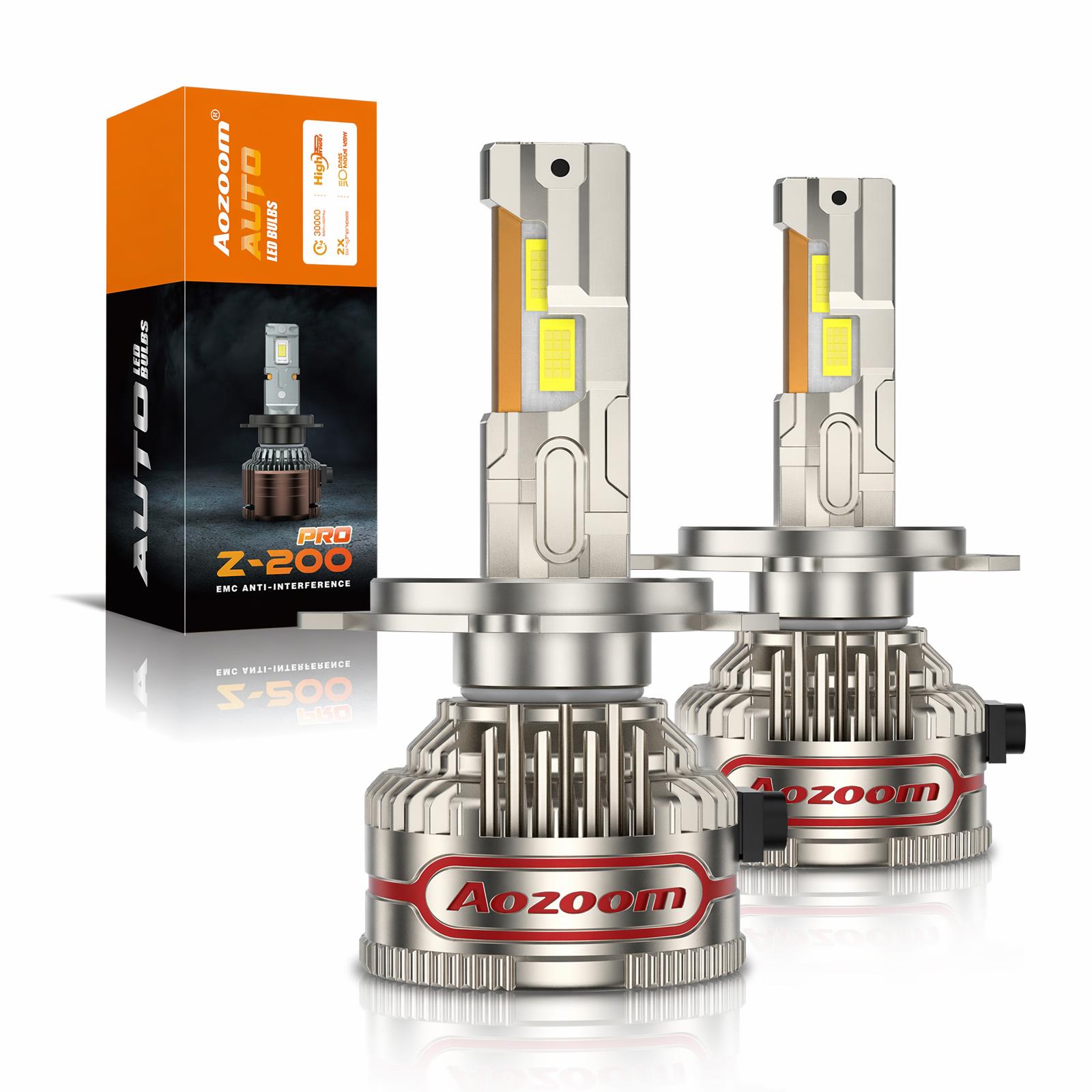 Aozoom Z-200 Pro Series H4 LED Bulbs, Brightness 16000LM 150W